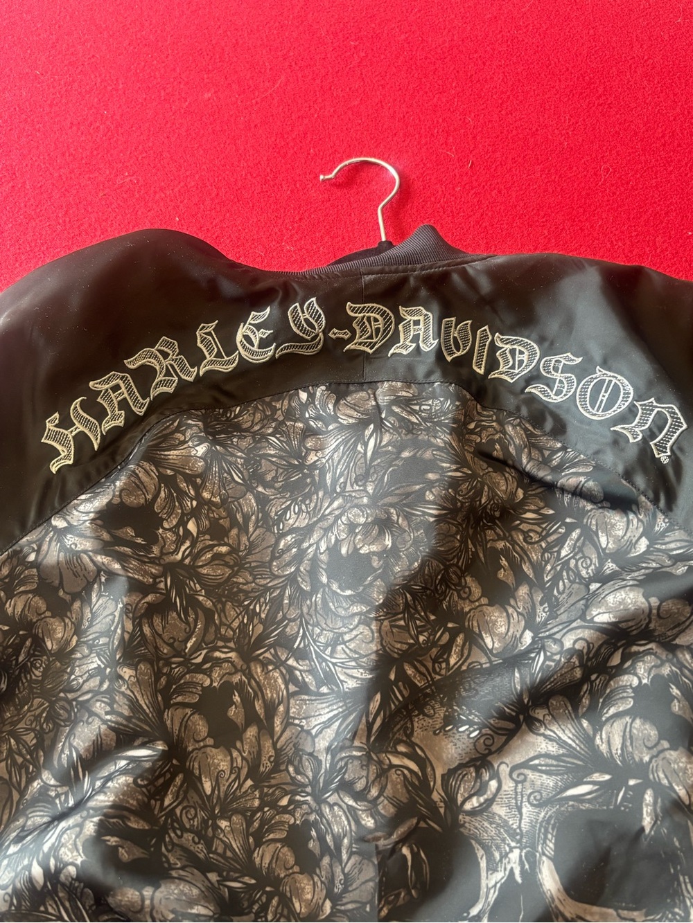 Harley-Davidson Black Floral Print Jacket